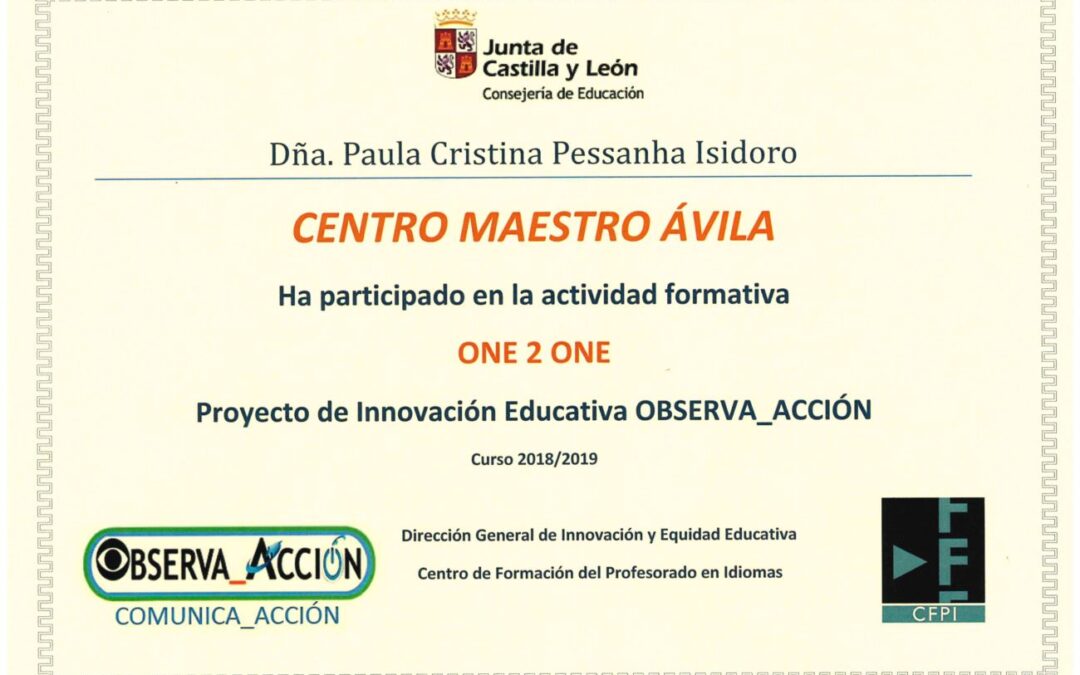 Proyecto Innovación Educativa OBSERVA_ACCIÓN. JCyL