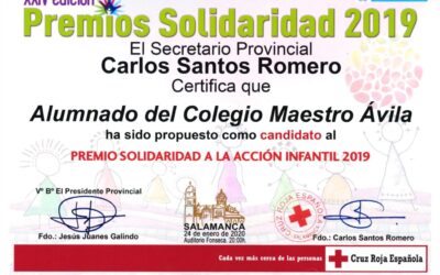 Premios solidaridad, 2019. Cruz Roja.